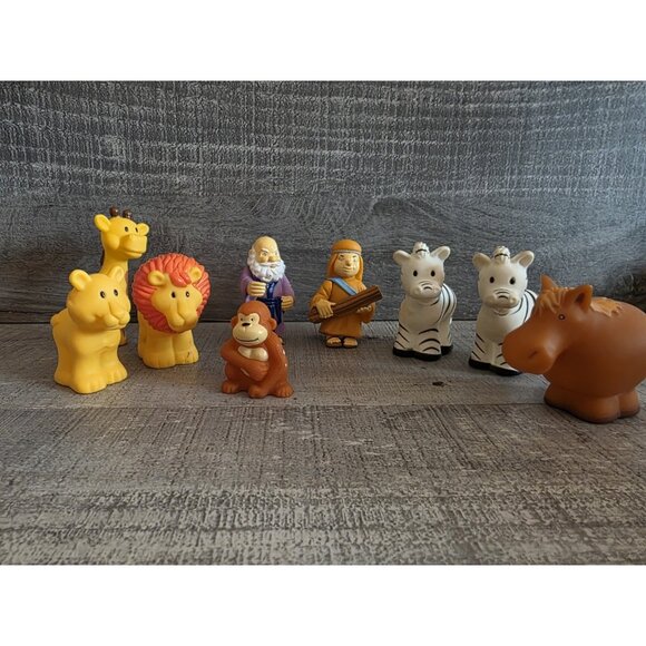 Noah's Ark Tales of Glory Vinyl Toy Replacement Lot Of 9 Animals Figures 257b - Picture 2 of 9